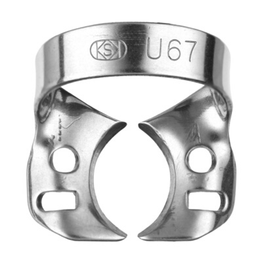 Кламп коффердам №U67 для моляров KSK (Dentech, Япония). Купить на kofferdam.pro
