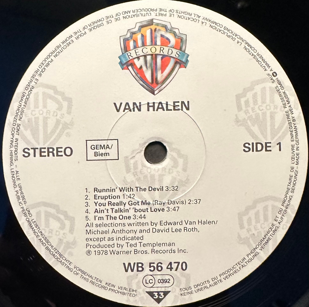 Van Halen - Van Halen ((Германия)
