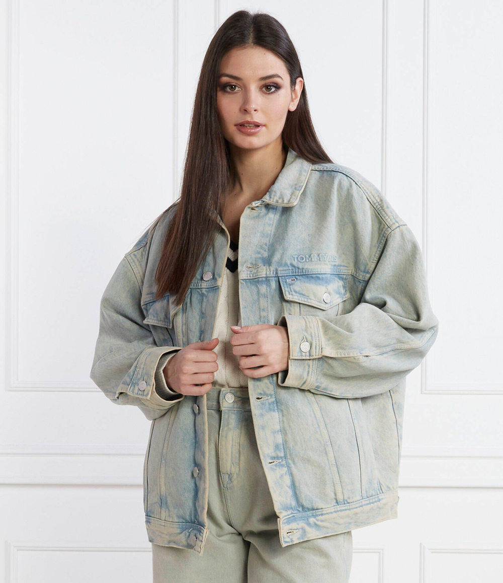 Джинсовая куртка Tommy Jeans - голубой(DW0DW16995)