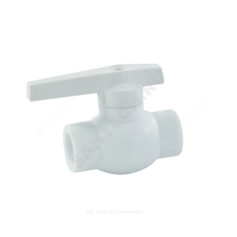 Кран шаровой PP-R белый Дн 32 внутренняя пайка VALFEX 10144032