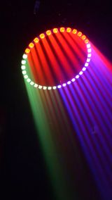 Кинетическое кольцо 90 см, с эффектом Beam, на 3-х лебедках — RGBW 720 Вт 2° IP33