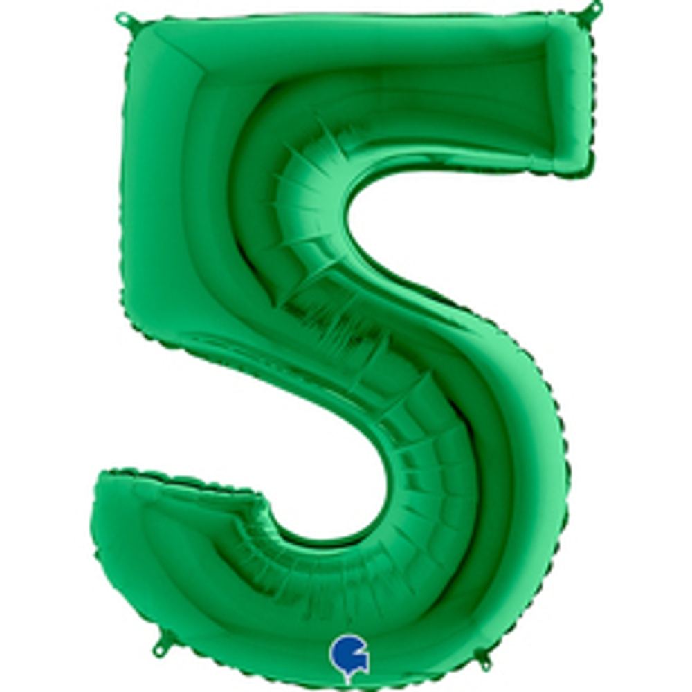 Г 40" ЦИФРА 5 Green Зеленая