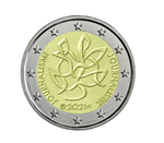 2 евро Финляндия . Журналистика . 2021г.