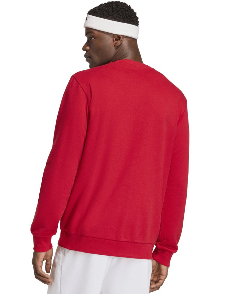 Мужская теннисная кофта Adidas Heritage Graphic Club - power red/chalk white