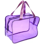 Косметичка прозрачная «MALINKA SHOP», цвет фиолетовый раф, 28*20*15см