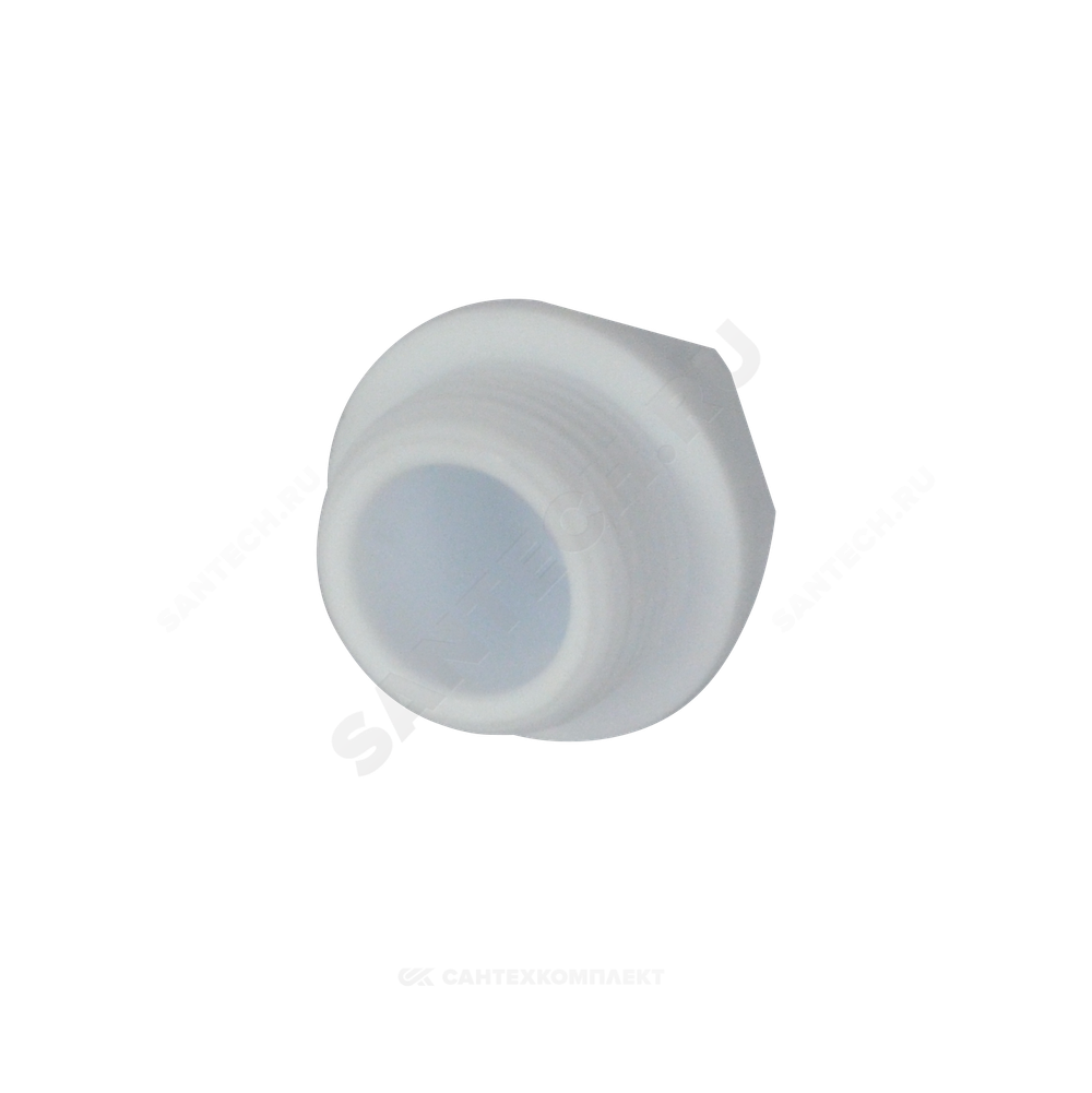 Заглушка (пробка) PP-R белая Дн 25х3/4" НР VALFEX 10163025