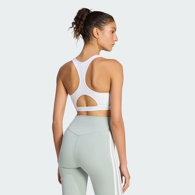 Спортивный бюстгальтер Optime Essentials Workout 3-Stripes средней поддержки - Adidas