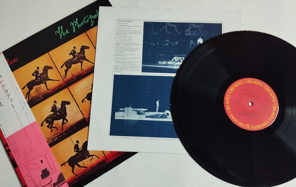 Винтажная виниловая пластинка LP Philip Glass The Photographer (Japan 1983) (Obi)