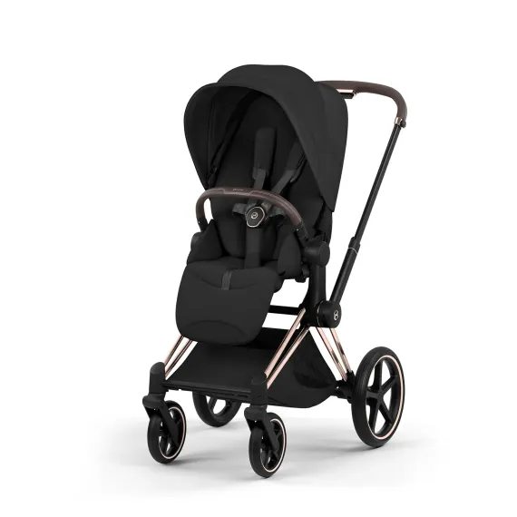 Детская коляска Cybex Priam V Style 2 в 1 Sepia Black на раме Rosegold