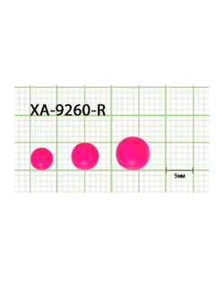 Бусины пластиковые для монтажа рыболовных оснасток Plastic Bead RED XA-9260 №5