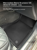 Автомобильные коврики ЭВА с бортами для Mercedes-Benz S-класс VII (W223) 20-н.в.