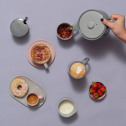 Тарелка сервировочная cafe concept 19,6х12,5 см темно-серая