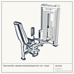 Тренажёр сведение/разведение ног сидя — от 187 000 ₽