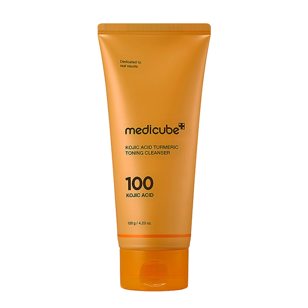 Пенка для умывания с кислотами MEDICUBE Kojic Acid Turmeric Toning Cleanser (120г)