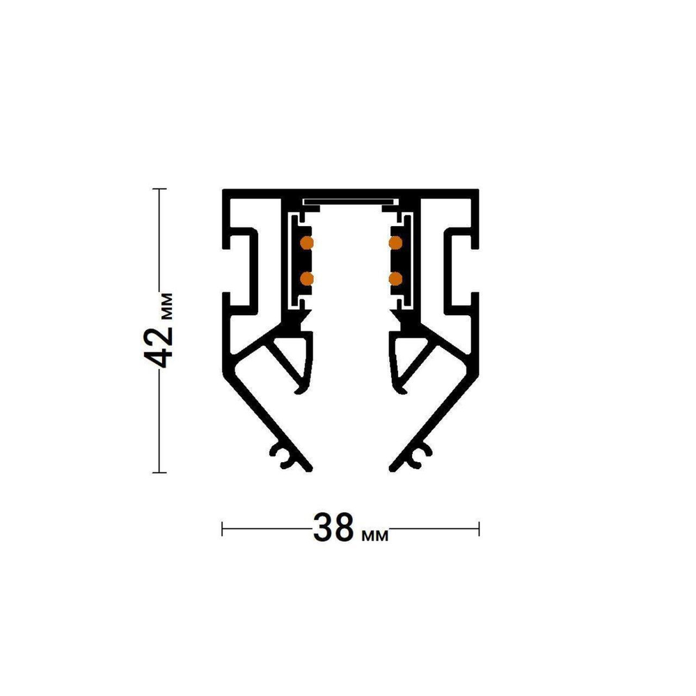 Шинопровод низковольтный в натяжной потолок Favourite Logica 1014-TB-200, 2м