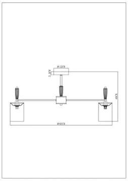 Люстра на штанге 8*Е14 A4102PL-8PB медь Waverley Arte Lamp
