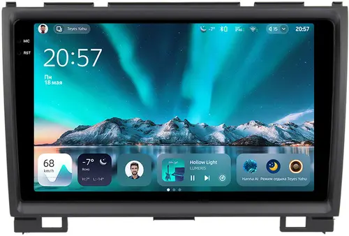 Магнитола для Great Wall Hover H3, H5 (круглые воздуховоды) - Teyes CC4 монитор 9.2" 2K QLED на Android 14, Быстрейшая, Snapdragon 680, DSP, CarPlay, 4G SIM-слот