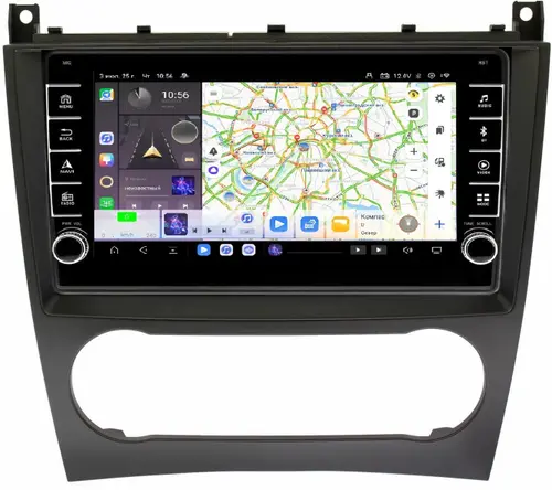 Магнитола для Mercedes-Benz G W463 2000-2006, C-класс W203 2000-2004 - Kuberg OL-9987 (кнопки и крутилки) Android 13, Быстрая, CarPlay, 4G SIM-слот