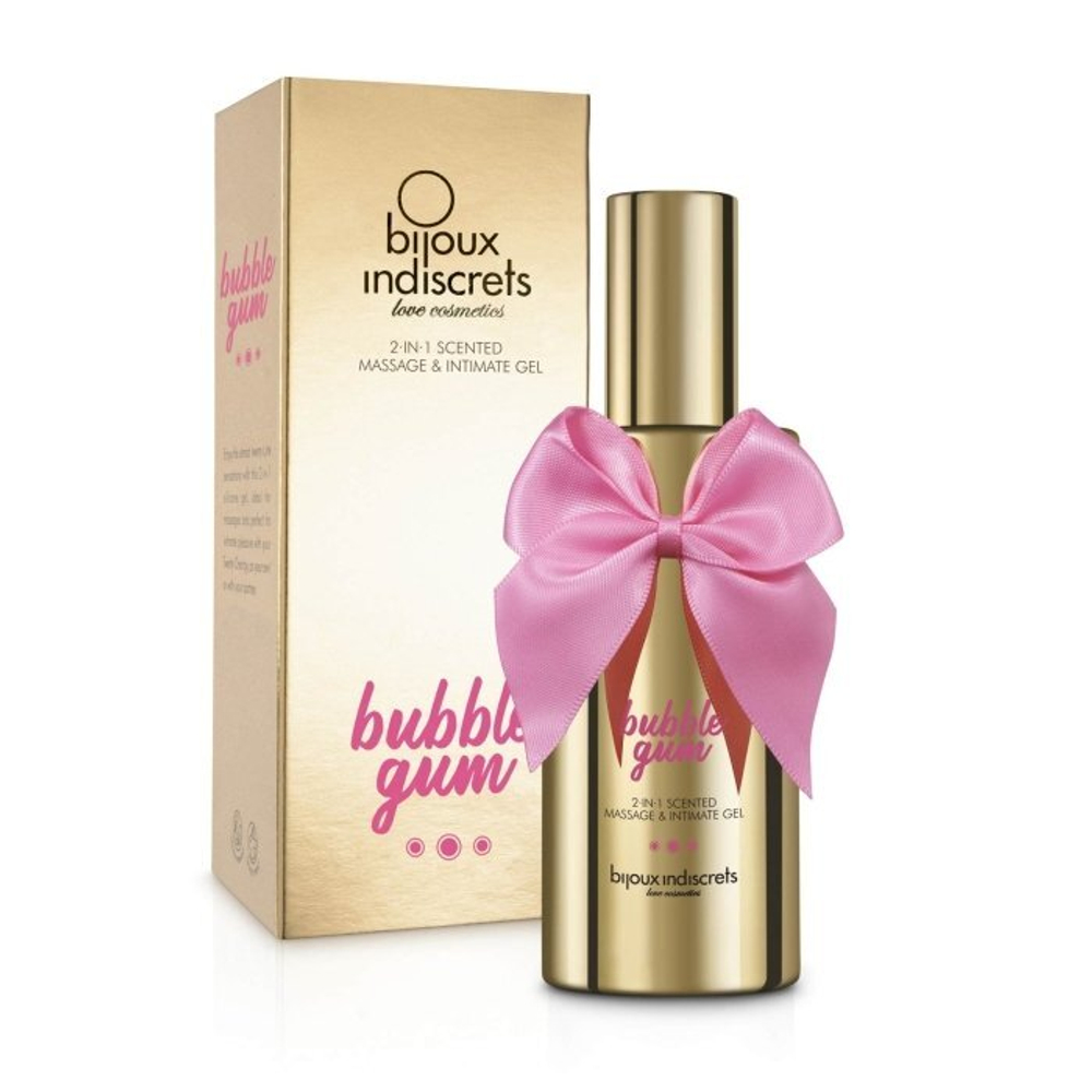 Массажный и интимный гель Bijoux Indiscrets Bubble Gum, 100 мл
