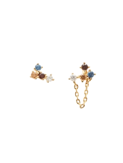 Серьги женские PDPaola Fox серебро 925 пробы покрытое золотом 750 пробы AR01-295-U