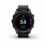 Смарт-часы Garmin EPIX Pro (Gen 2) Sapphire Edition 42 мм, титановый, угольно-серый, DLC, черный ремешок, 010-02802-15