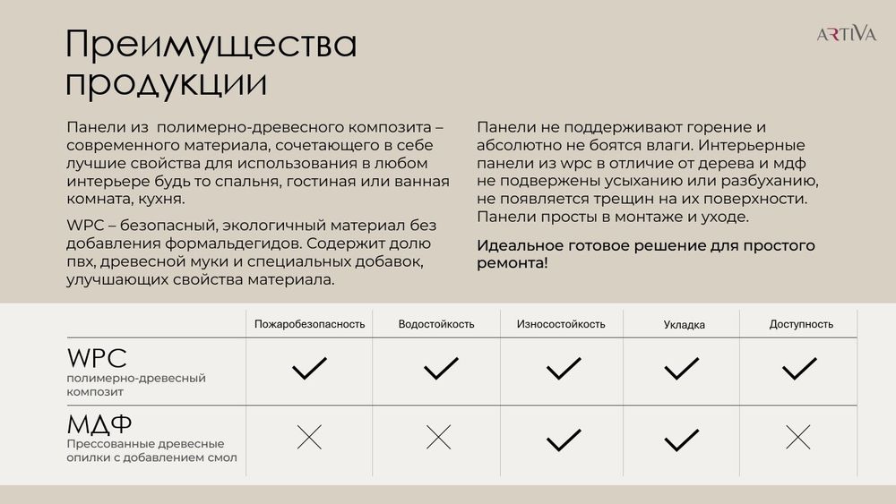 Стеновая реечная панель WPC Дуб золотой, 290x16,8 см