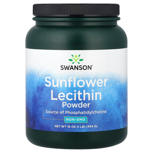 Swanson Vitamins, Порошок лецитина из подсолнечника, 454 г (1 фунт)