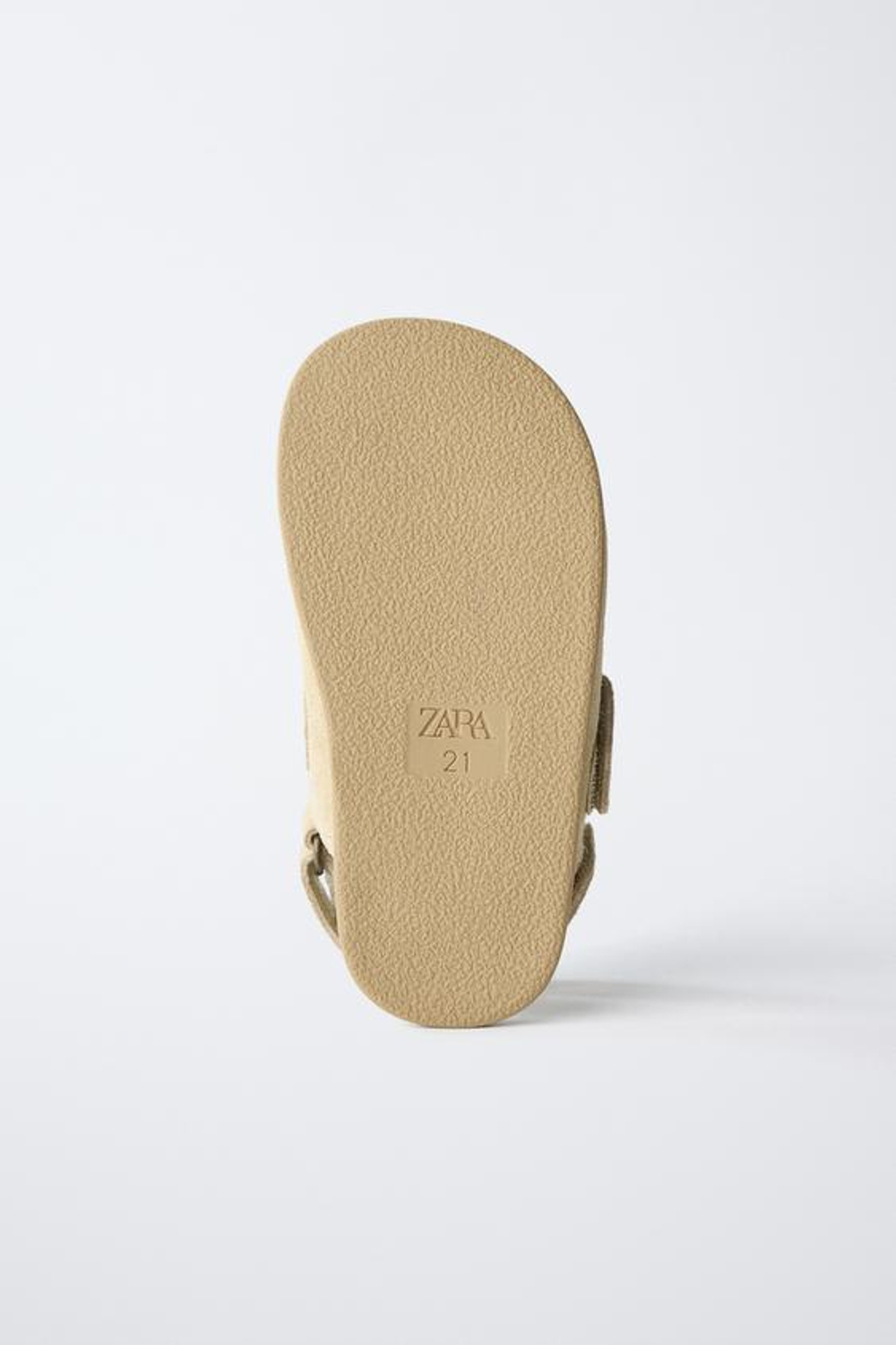 ZARA КОЖАНЫЕ САБО BAREFOOT, ПЕСОЧНО-КОРИЧНЕВЫЙ