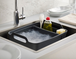 Контейнер для мытья посуды Wash & Drain™ тёмно-серый