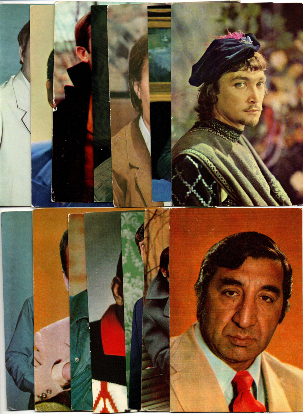 №40 Открытки Артисты и актёры СССР 1970–1980-е г. 25 штук. Цветные, чистые, без повторов