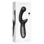Черный вибромассажер 19см с двумя моторами Le Wand XO Black LW-039-BLK