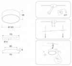 Накладной светильник Ambrella Light FV FV5513