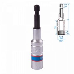 KING TONY (76B810M) Головка для шуруповерта двенадцатигранная 1/4", 10 мм, L = 80 мм