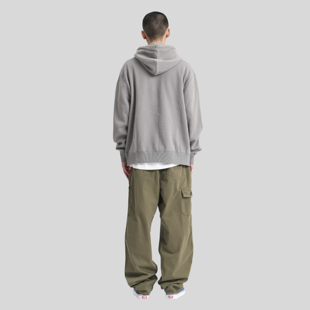 Толстовка Alpha Industries Essential Hoodie Mid Grey (Серая)