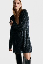 Платье из сетки с пайетками - H&M