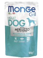 Влажный корм Monge Dog Grill для собак с треской 100 г