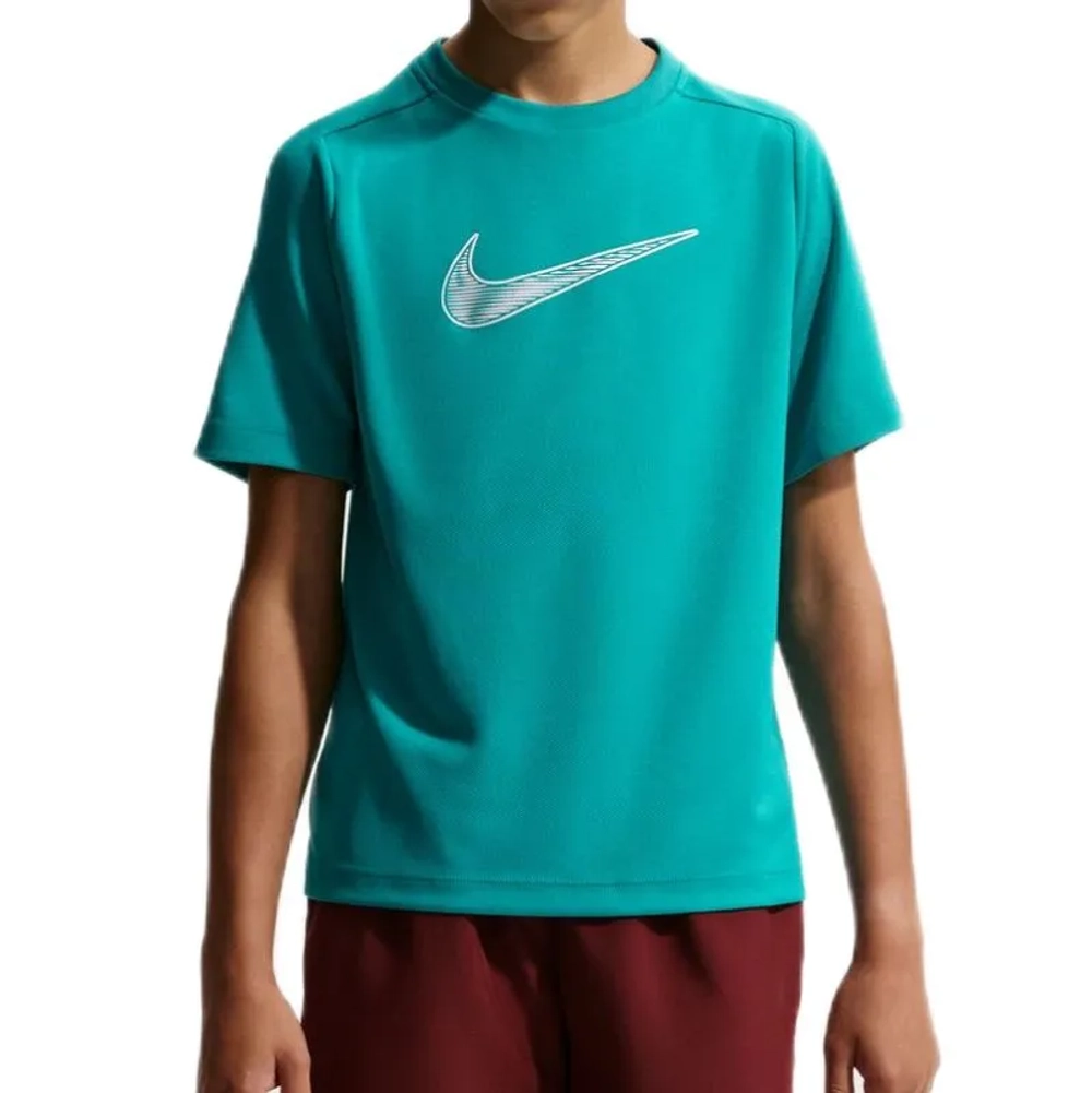 Nike Boys Dri-Fit Multi Short Sleeve - energy/white