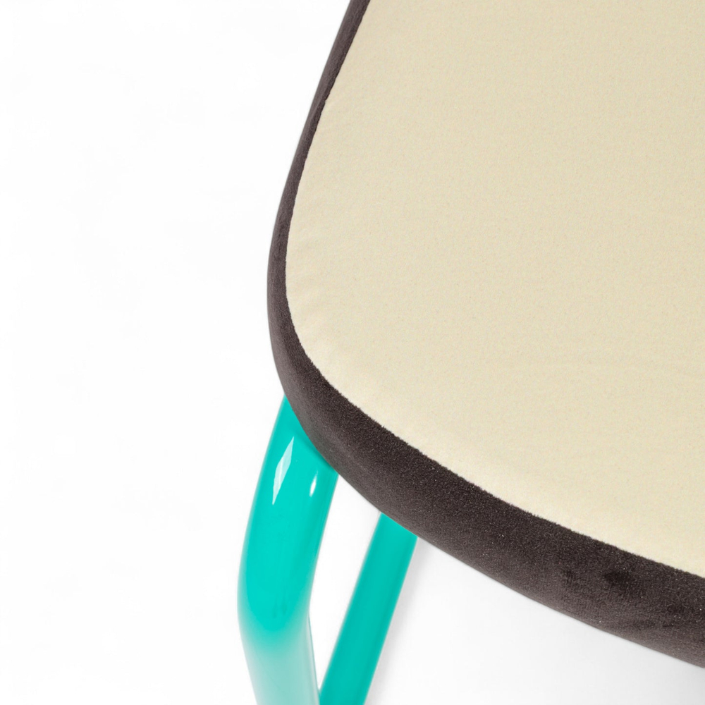Стул Seletti Superchair Terrazzo, белый, черный, голубой