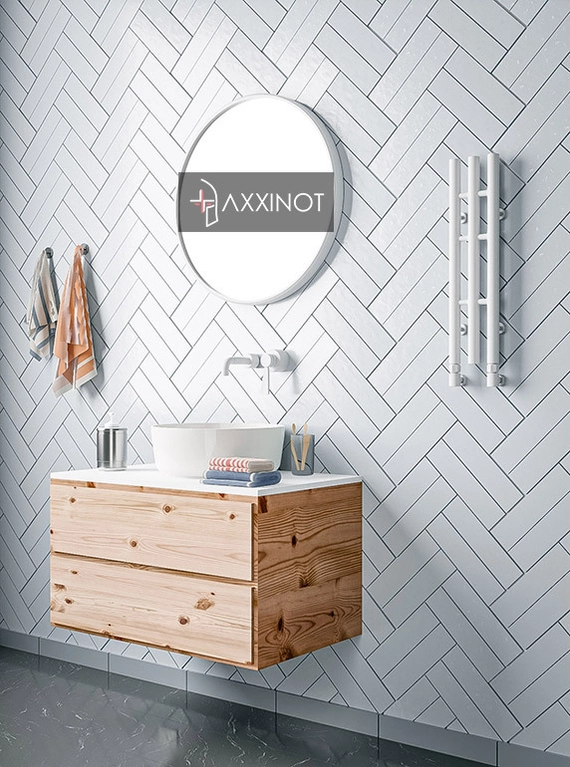 Axxinot Ture 3 - узкий водяной дизайн полотенцесушитель из нержавеющей стали