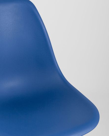 Стул Eames Style DSW синий (разборный каркас)
