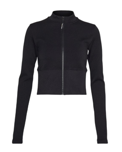 Женская Кофта теннисная Calvin Klein Sameless Full Zip Jacket - черный