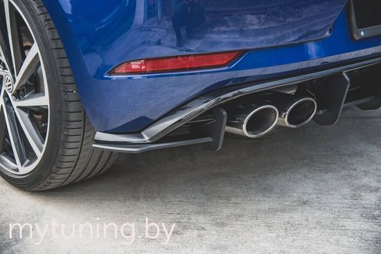 Сплиттеры бампера заднего боковые для VOLKSWAGEN Golf VII R 17-20