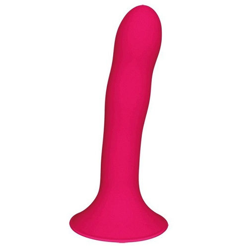 Ярко-розовый фаллоимитатор 17,5см двойной плотности Adrien Lastic Hitsens 4 Pink