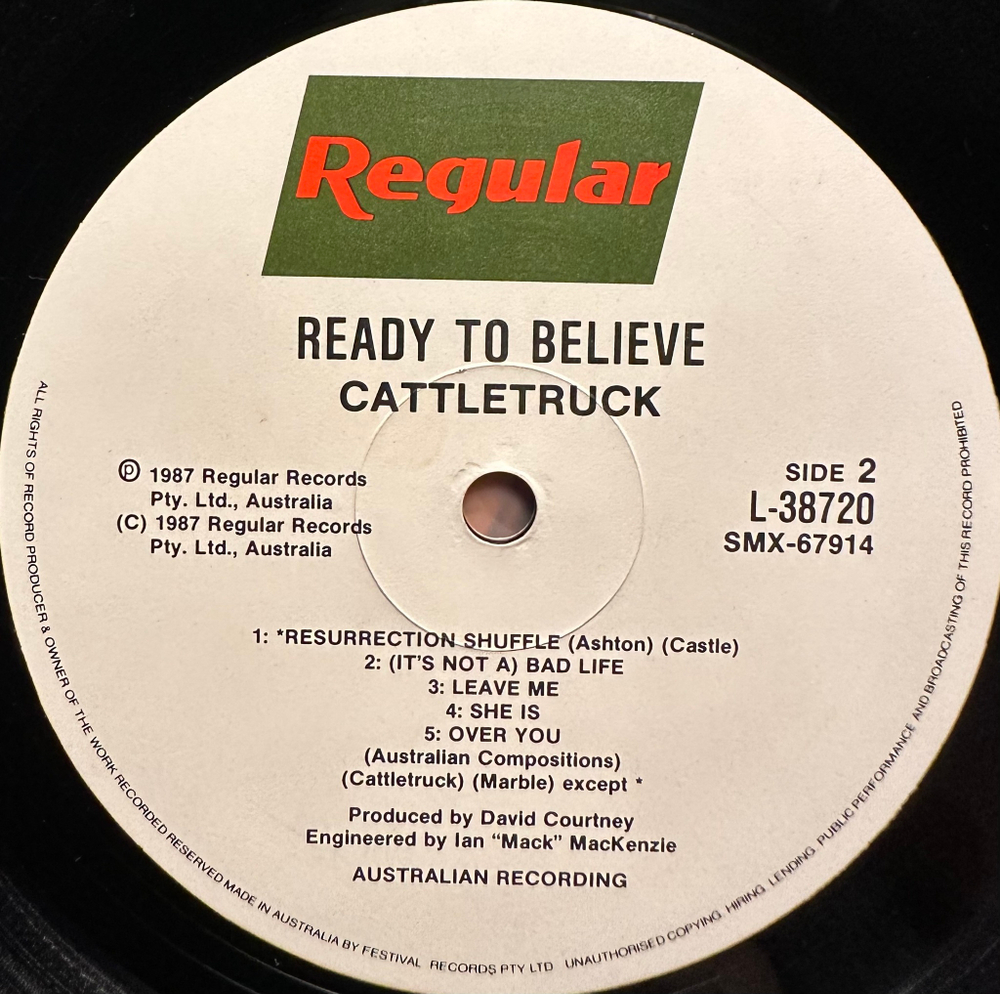 Cattletruck - Ready To Believe (Австралия 1987г.)