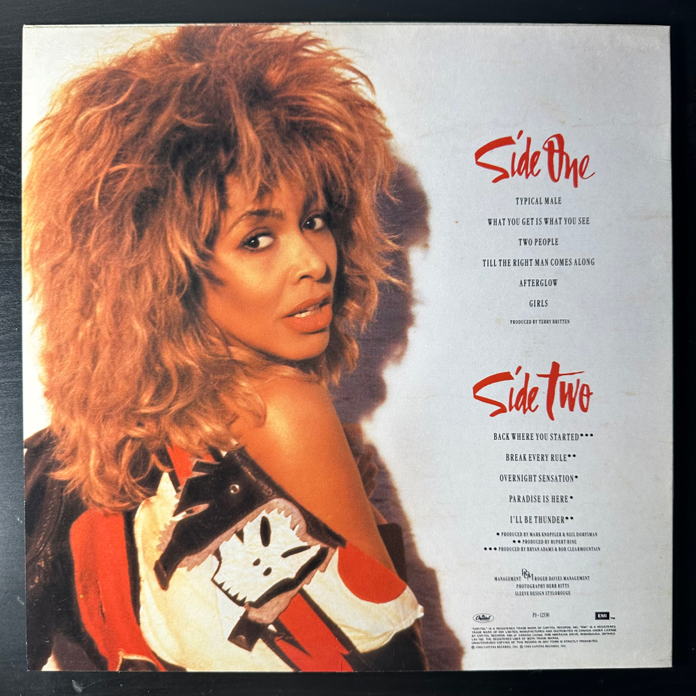 Tina Turner - Break Every Rule (Канада 1986г.)