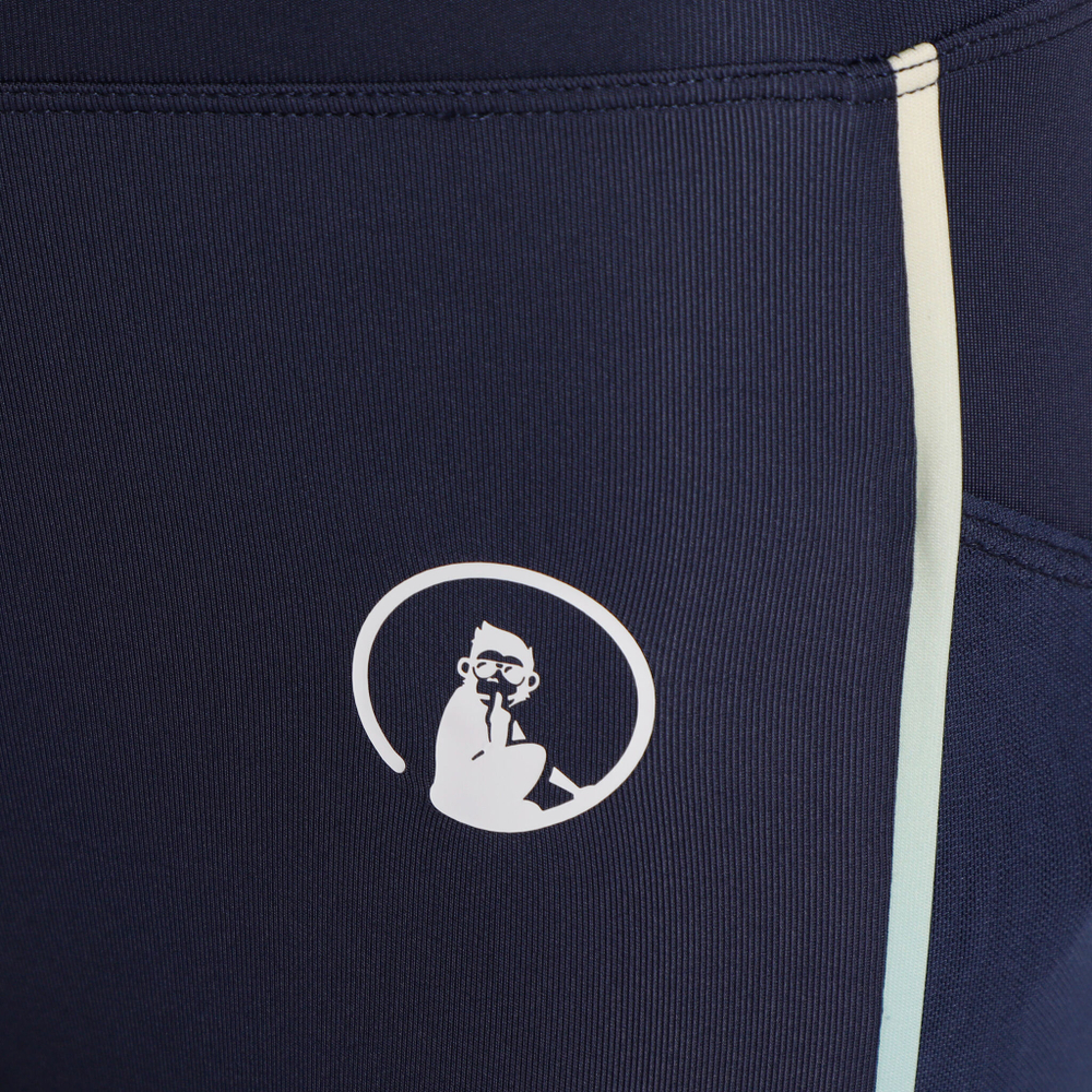 Женские теннисные брюки Quiet Please Rainbow Backswing Tight Women - Blue