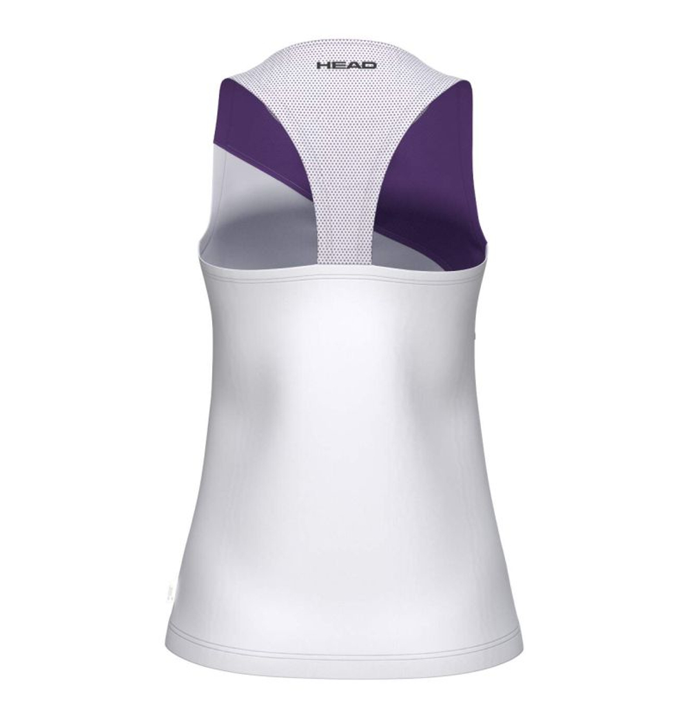 Женский теннисный топ Head Spirit Tank - white/purple