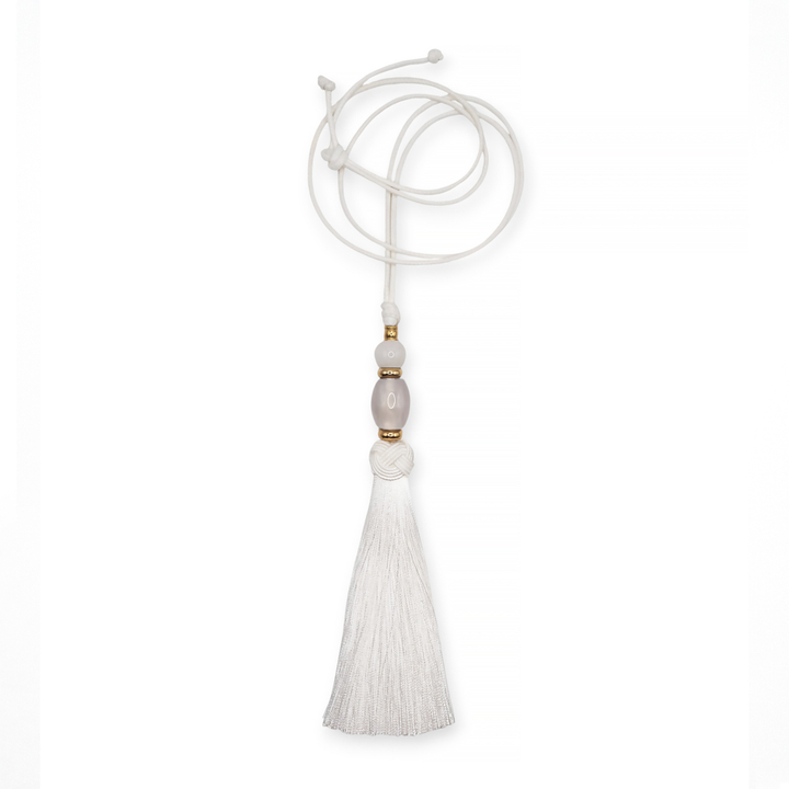 white tassel