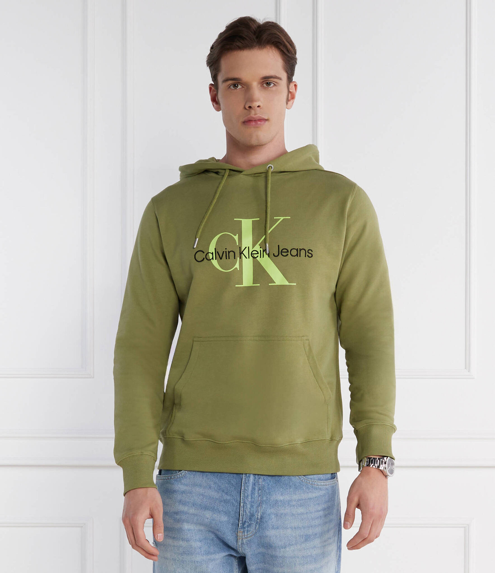Худи seasonal monologo CALVIN KLEIN JEANS - зеленый(J30J320805)