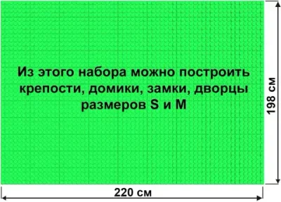 Архитектурный набор 7,5" на платформе M - 220x198 см